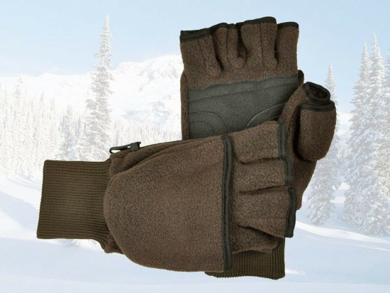 5925-warme Fleece Jagdhandschuhe Handschuhe + griffigen Besatz von Skogen